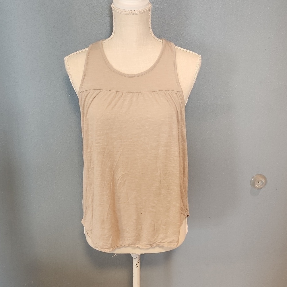 AEO lightweight sheer pleated tank top